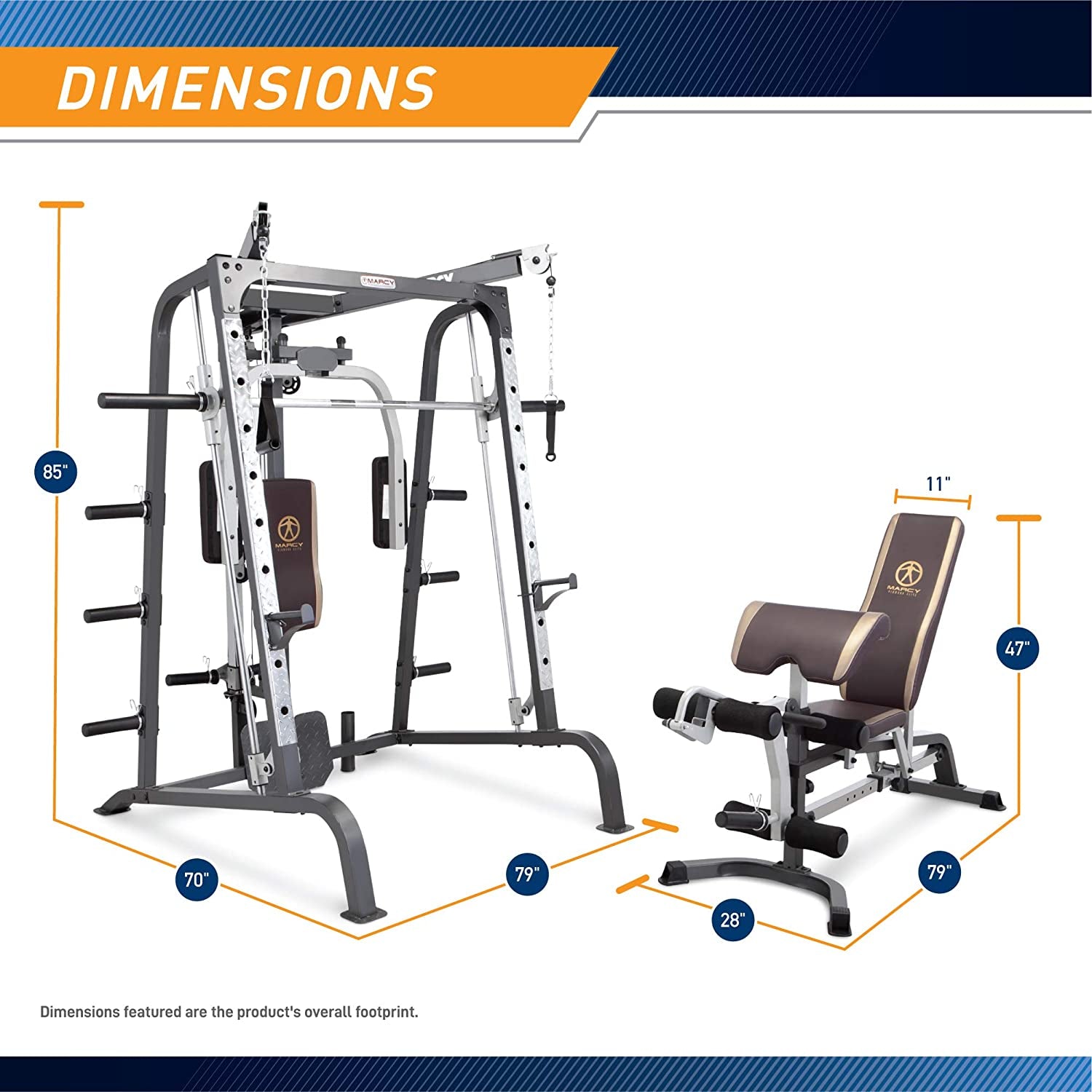Smith Cage Workout Machine - Comprehensive Full Body Strength Training Home Gym System with Leg Developer, Press Bar, PEC Deck, and Squat Rack