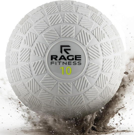 Slam Ball,10, 15, 20Lb Medicine Balls, Tread Texture for Firm Grip, Full Body Workout Dynamic Weighted Balls for Exercise, Smash Balls for Strength, Conditioning, Cardio and Core Workouts